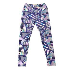 Lularoe Purple Pink Black Multicolor Plus Sized Leggings One Size Super Soft